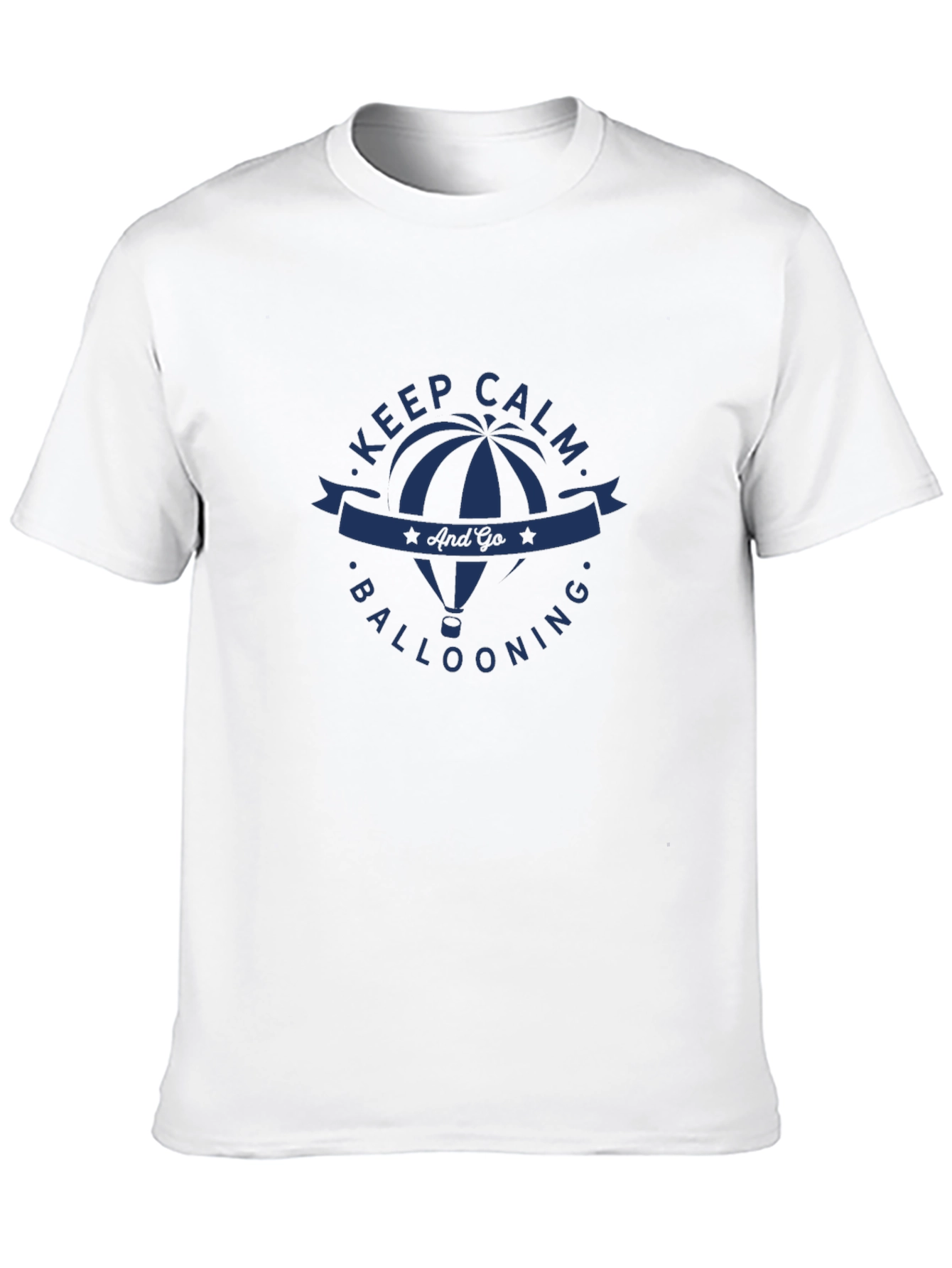 Keep Calm and Go Ballooning Black T-Shirt