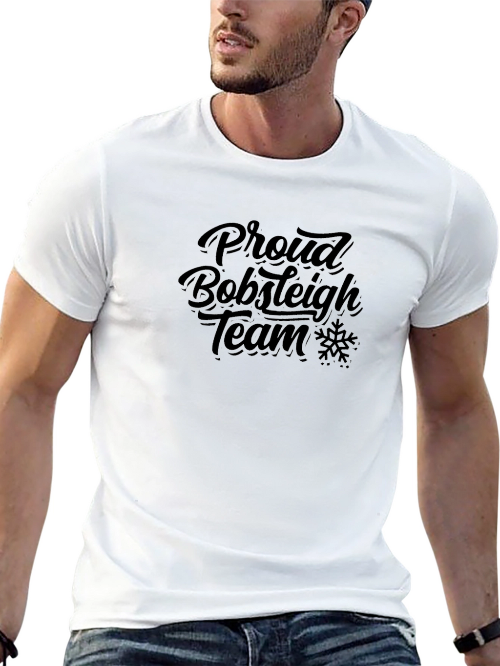 Proud Bobsleigh Team Black T-Shirt