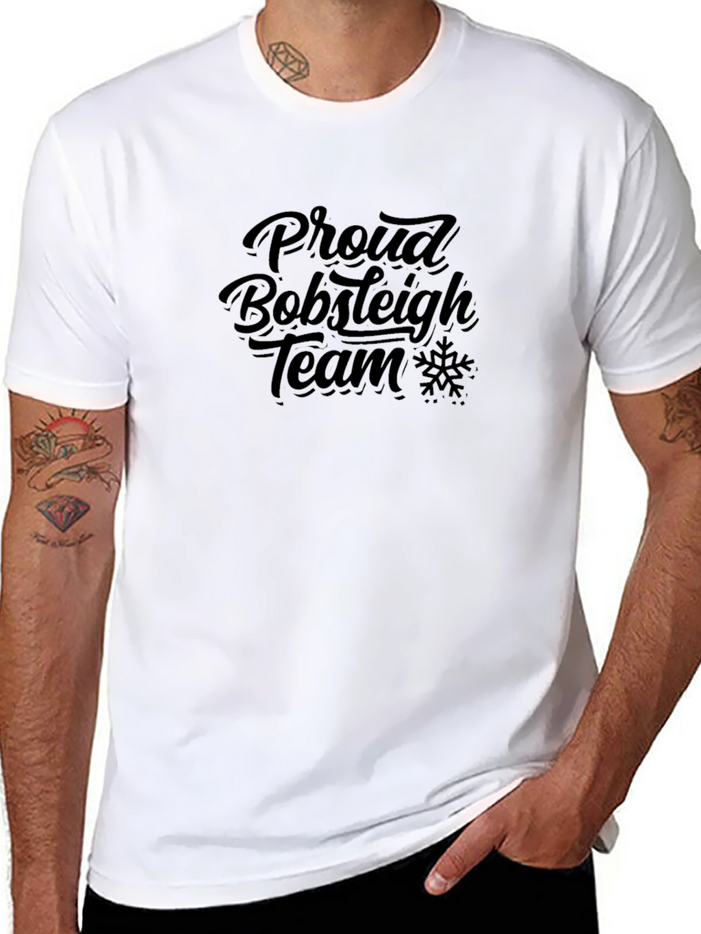 Proud Bobsleigh Team Black T-Shirt