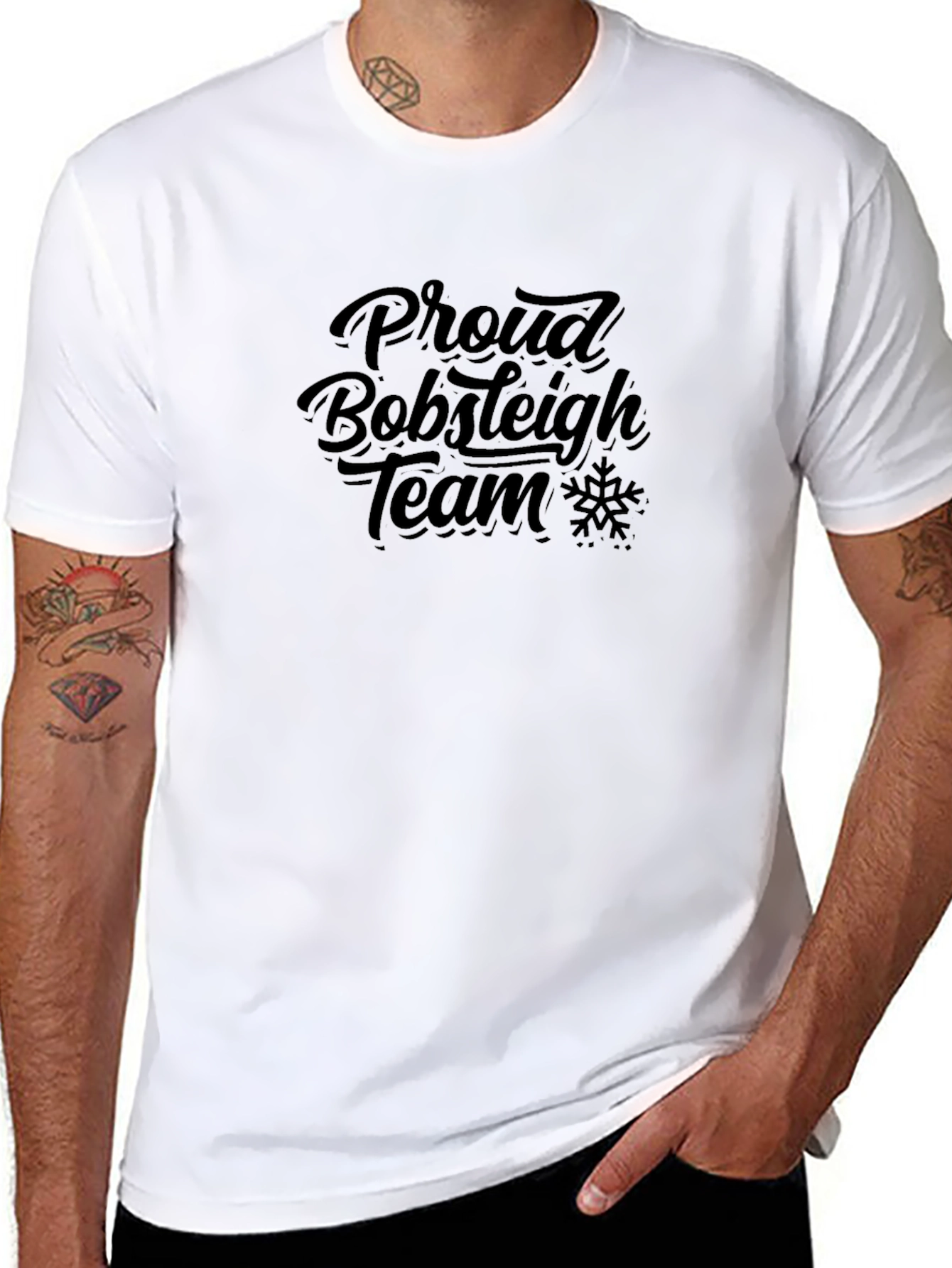 Proud Bobsleigh Team Black T-Shirt