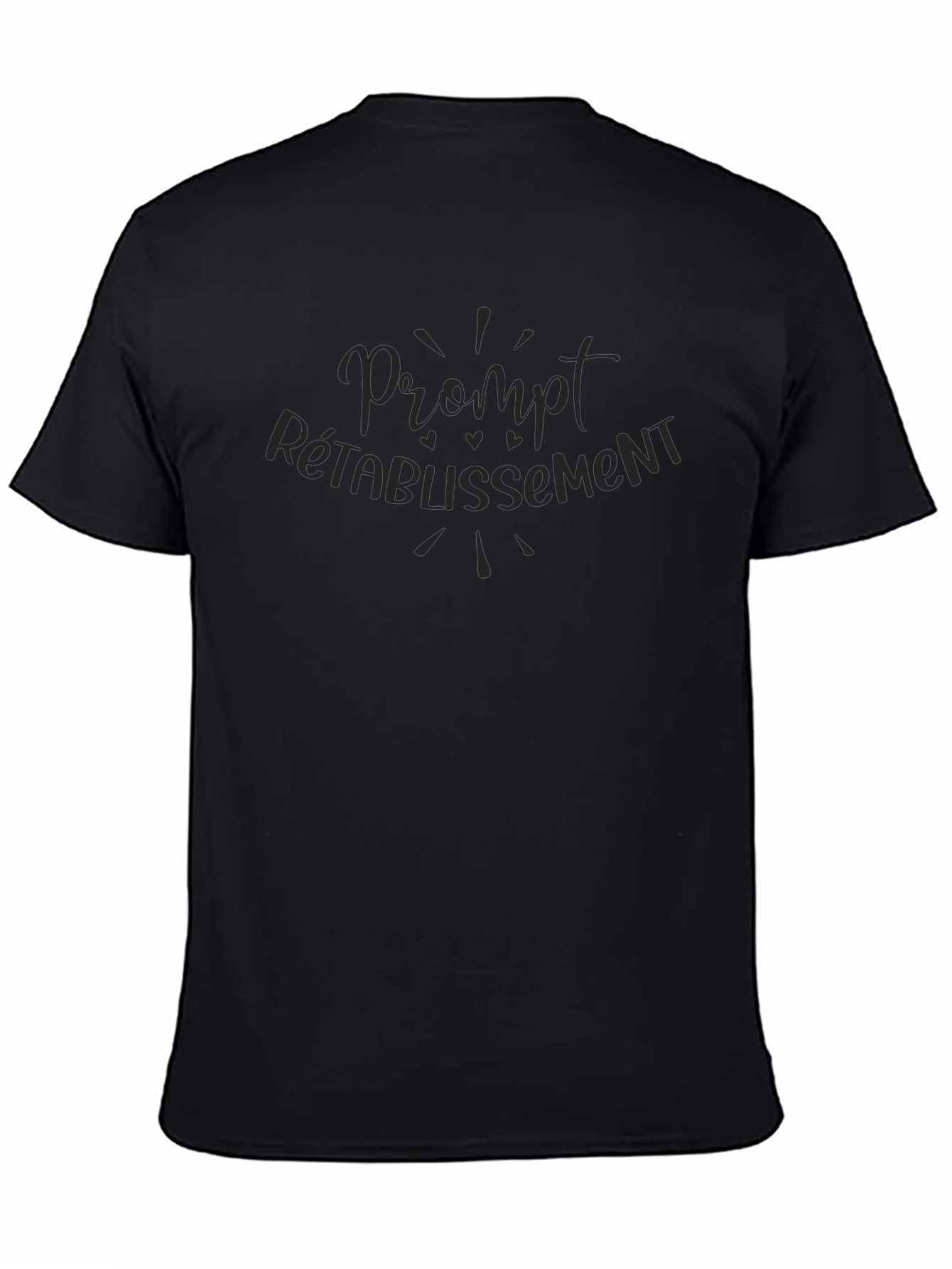 Prompt Rétablissement Black T-Shirt