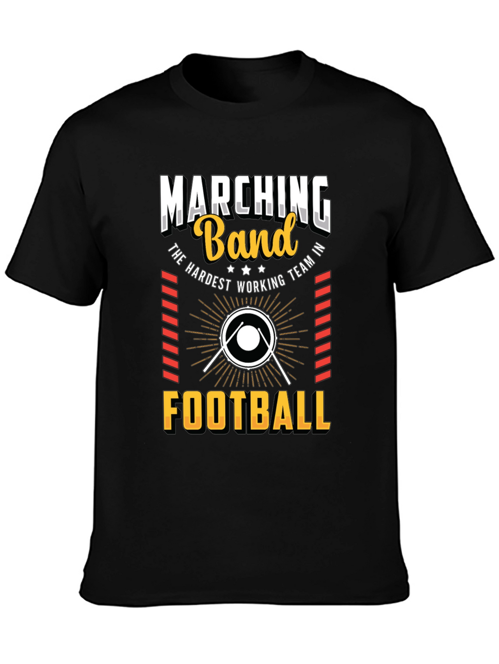 Marching Band Football T-Shirt