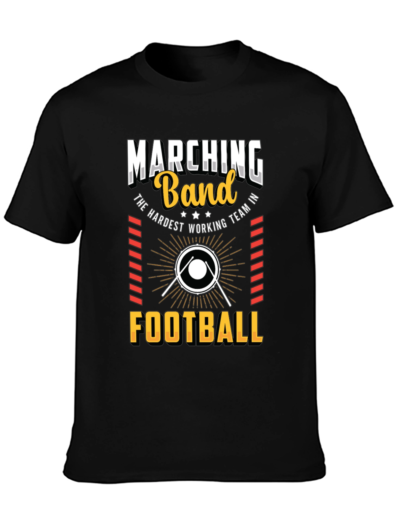 Marching Band Football T-Shirt