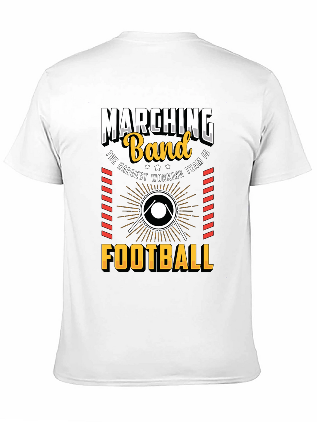 Marching Band Football T-Shirt