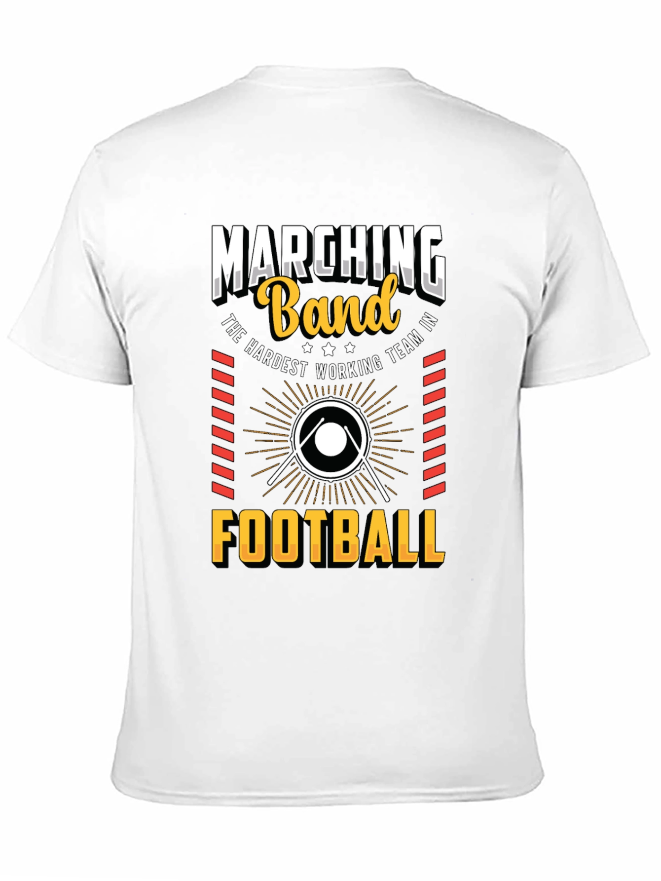 Marching Band Football T-Shirt