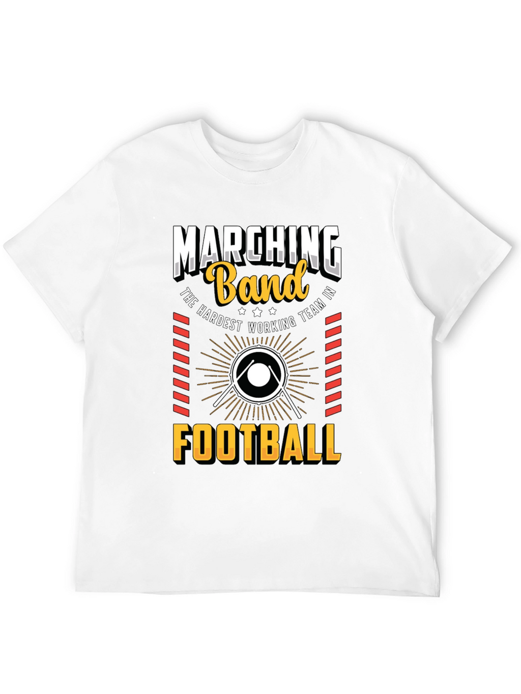Marching Band Football T-Shirt