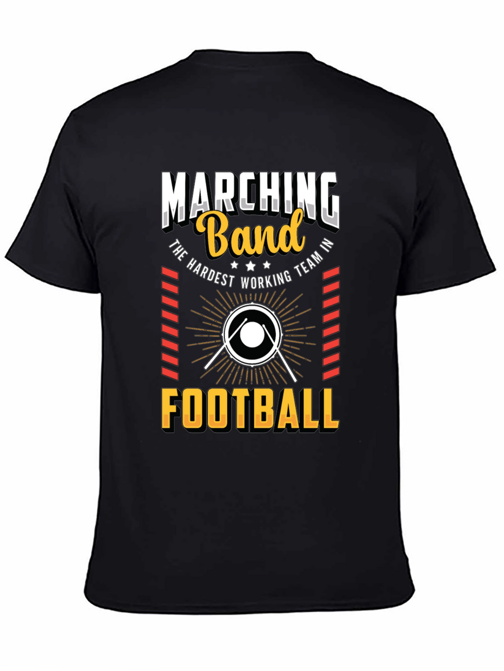 Marching Band Football T-Shirt