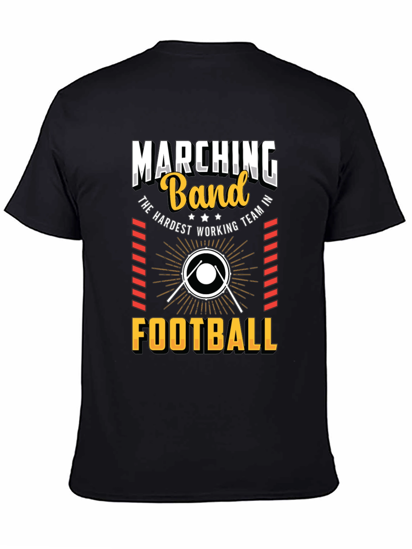 Marching Band Football T-Shirt