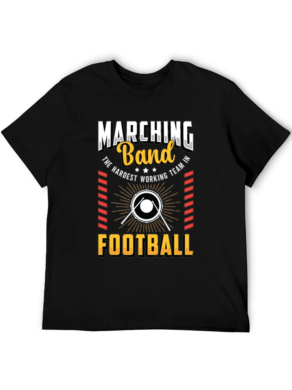 Marching Band Football T-Shirt