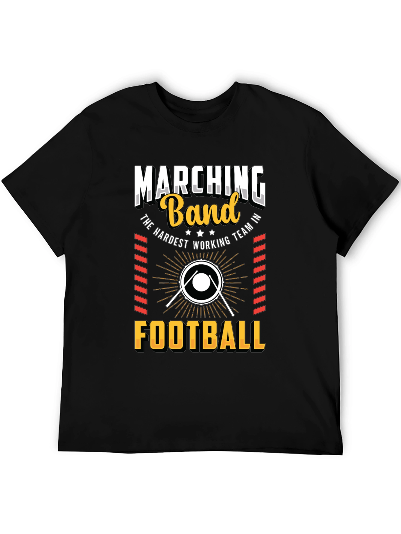 Marching Band Football T-Shirt