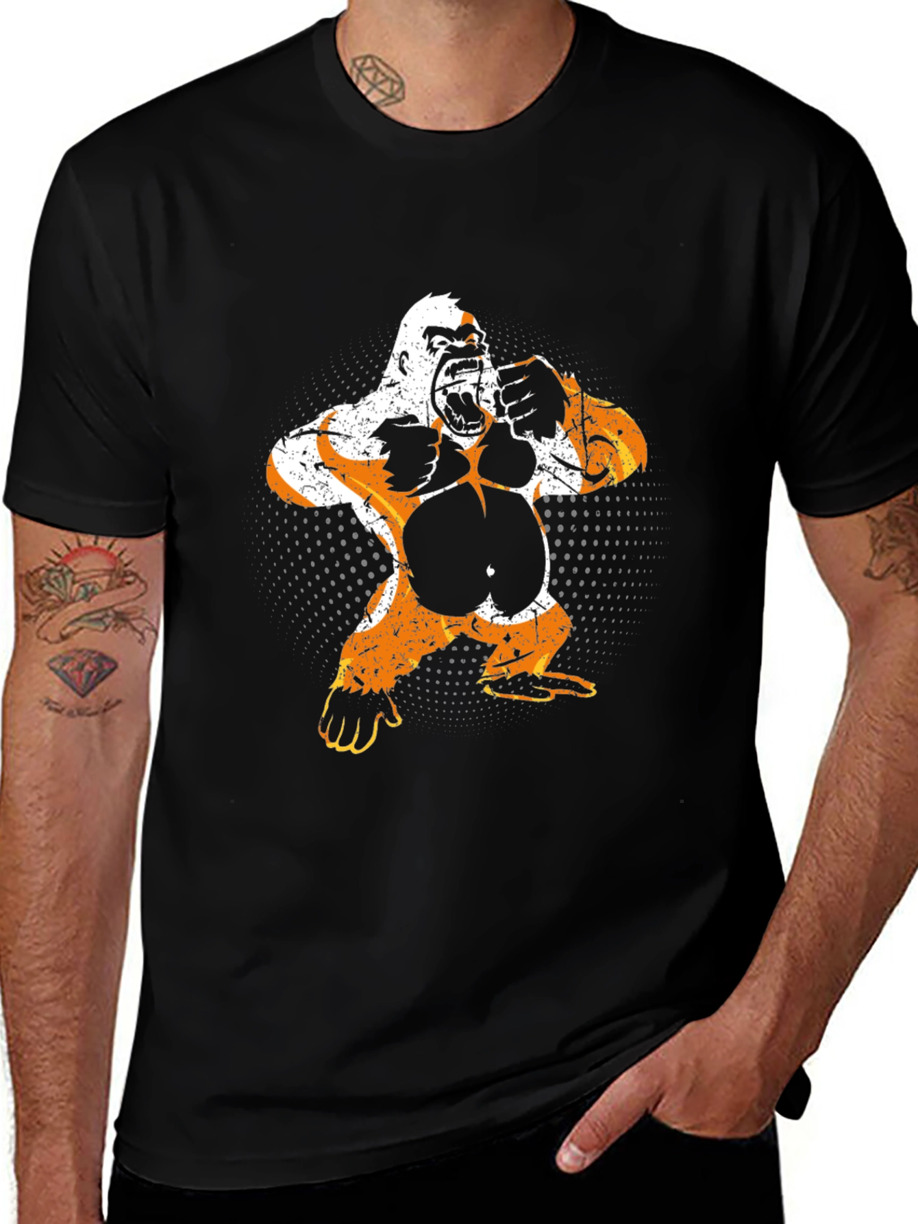 Gorilla Graphic Black T-Shirt