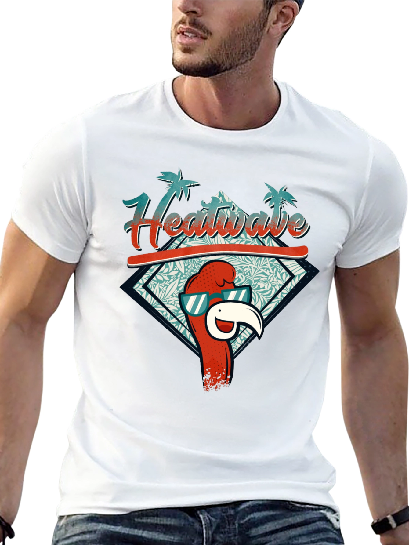 Heatwave T-Shirt: Tropical Parrot Design