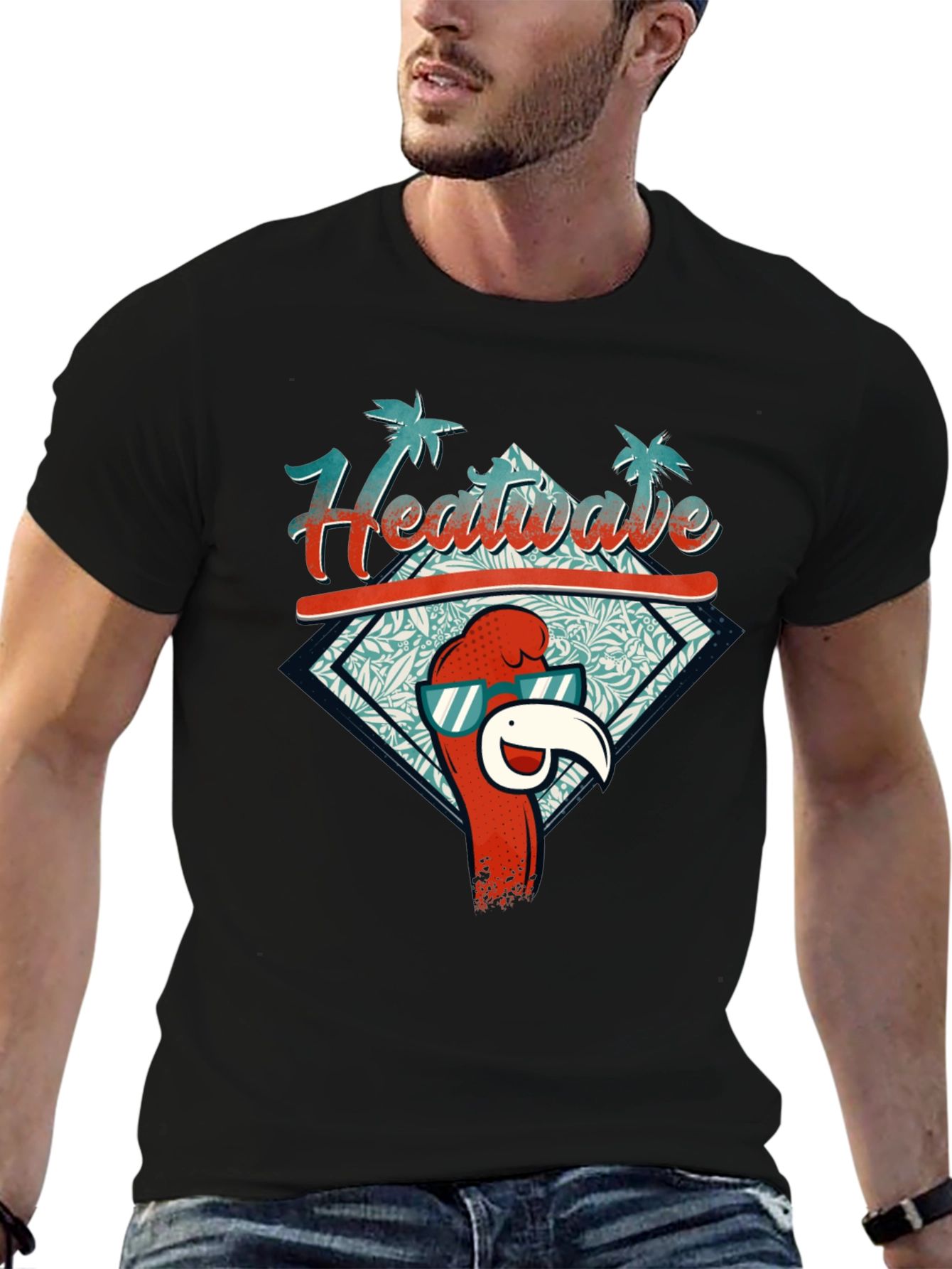 Heatwave T-Shirt: Tropical Parrot Design
