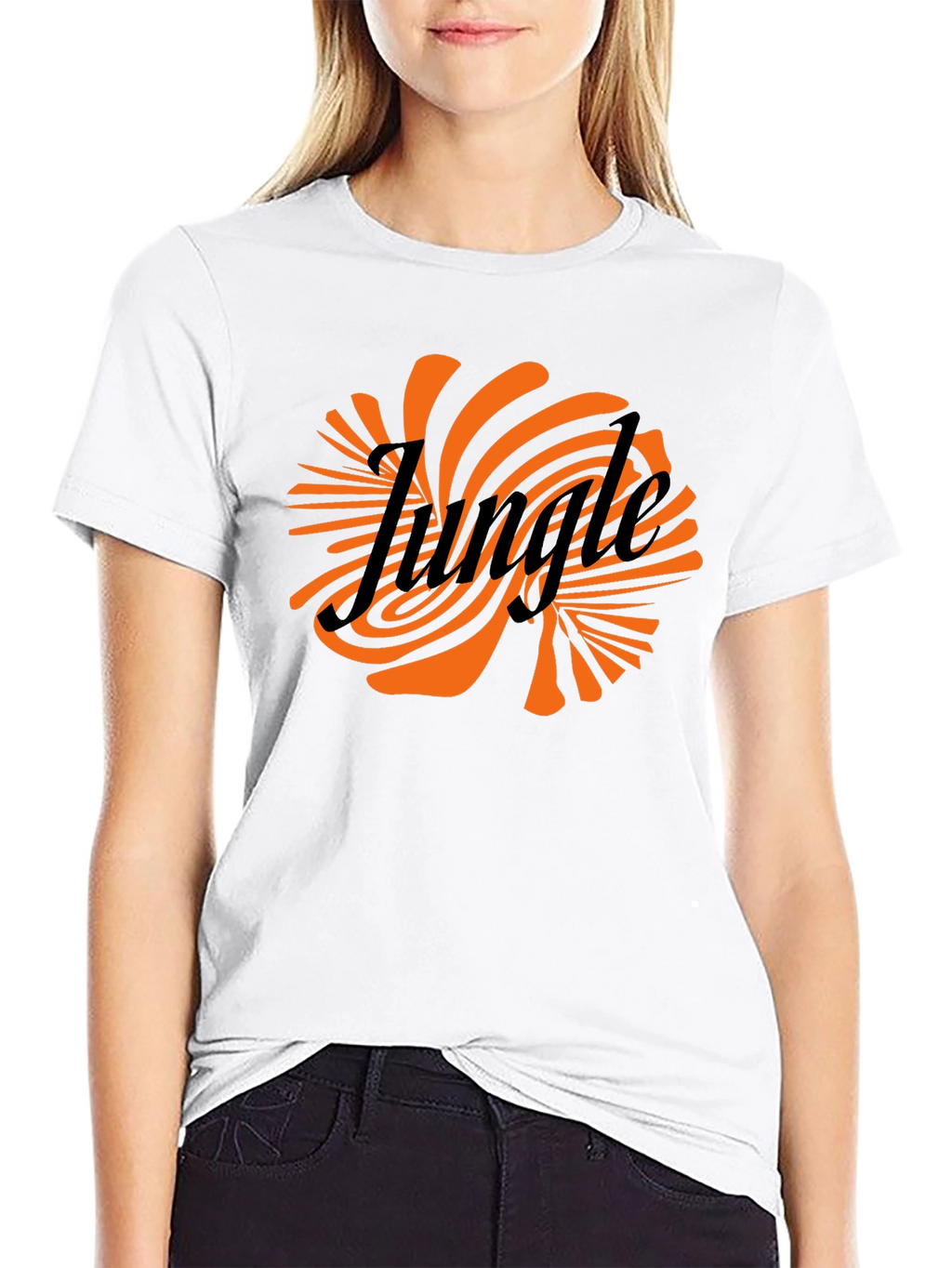 Jungle Graphic Tee - Retro Swirl Design