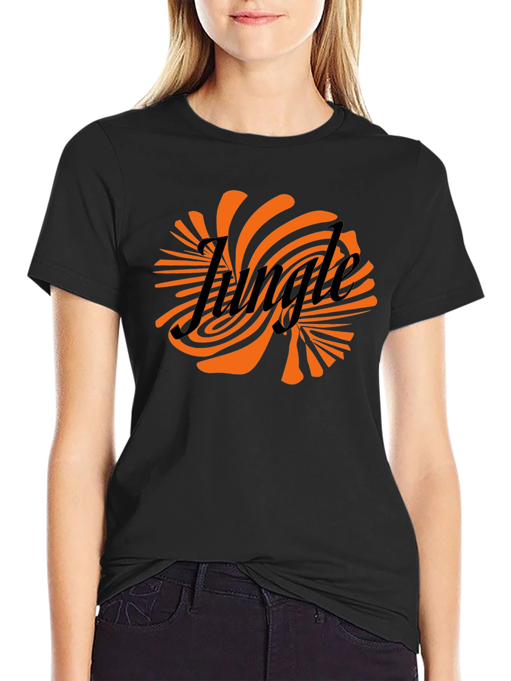 Jungle Graphic Tee - Retro Swirl Design