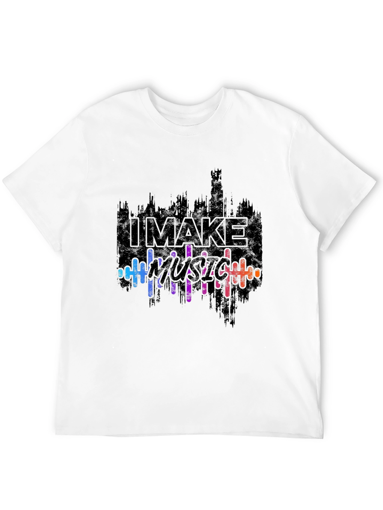 I Make Music Graphic Black T-Shirt