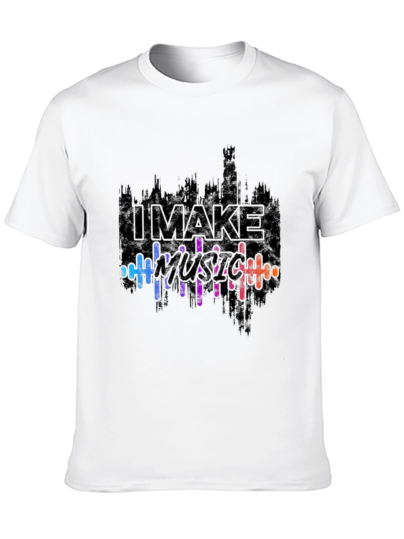 I Make Music Graphic Black T-Shirt