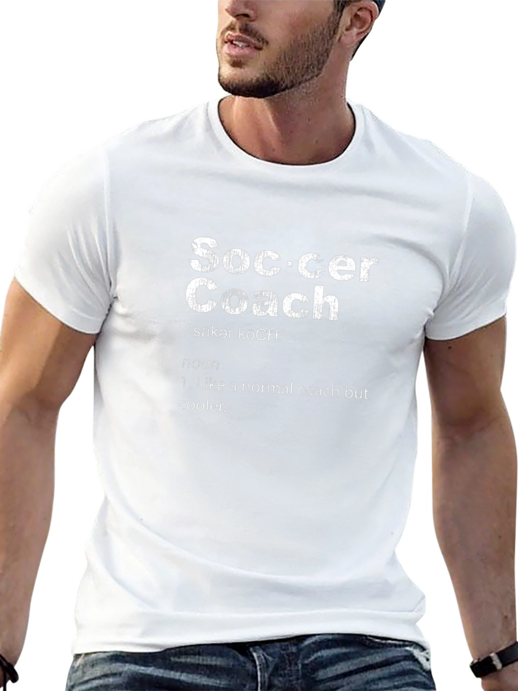 Soccer Coach Definition Black T-Shirt