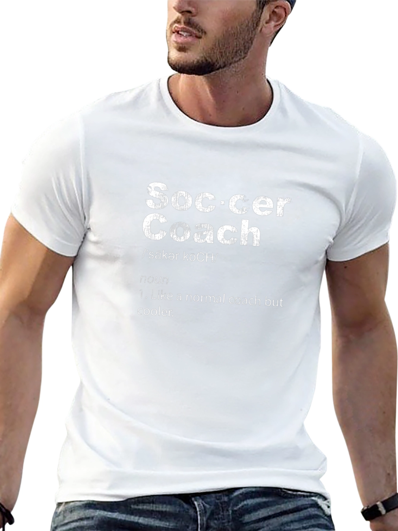 Soccer Coach Definition Black T-Shirt
