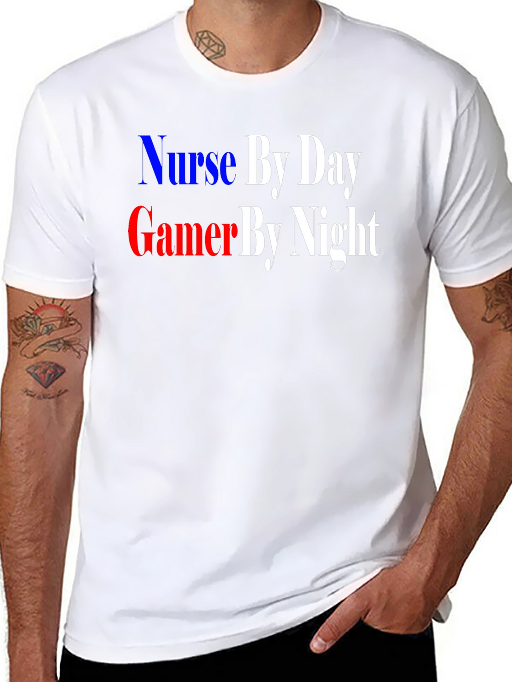 Nurse By Day Gamer By Night T-Shirt
