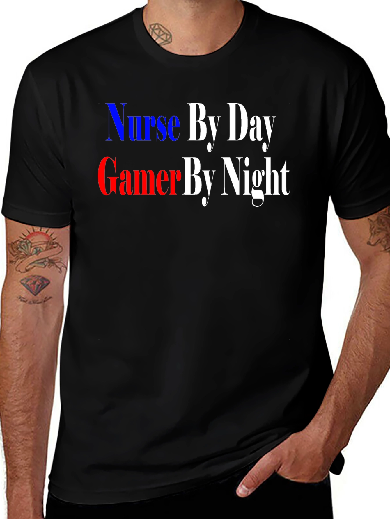 Nurse By Day Gamer By Night T-Shirt