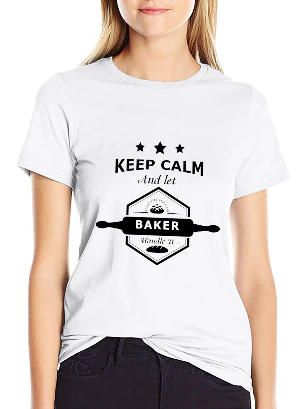 Keep Calm Baker Black T-Shirt