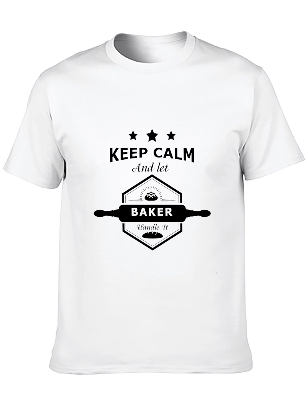 Keep Calm Baker Black T-Shirt