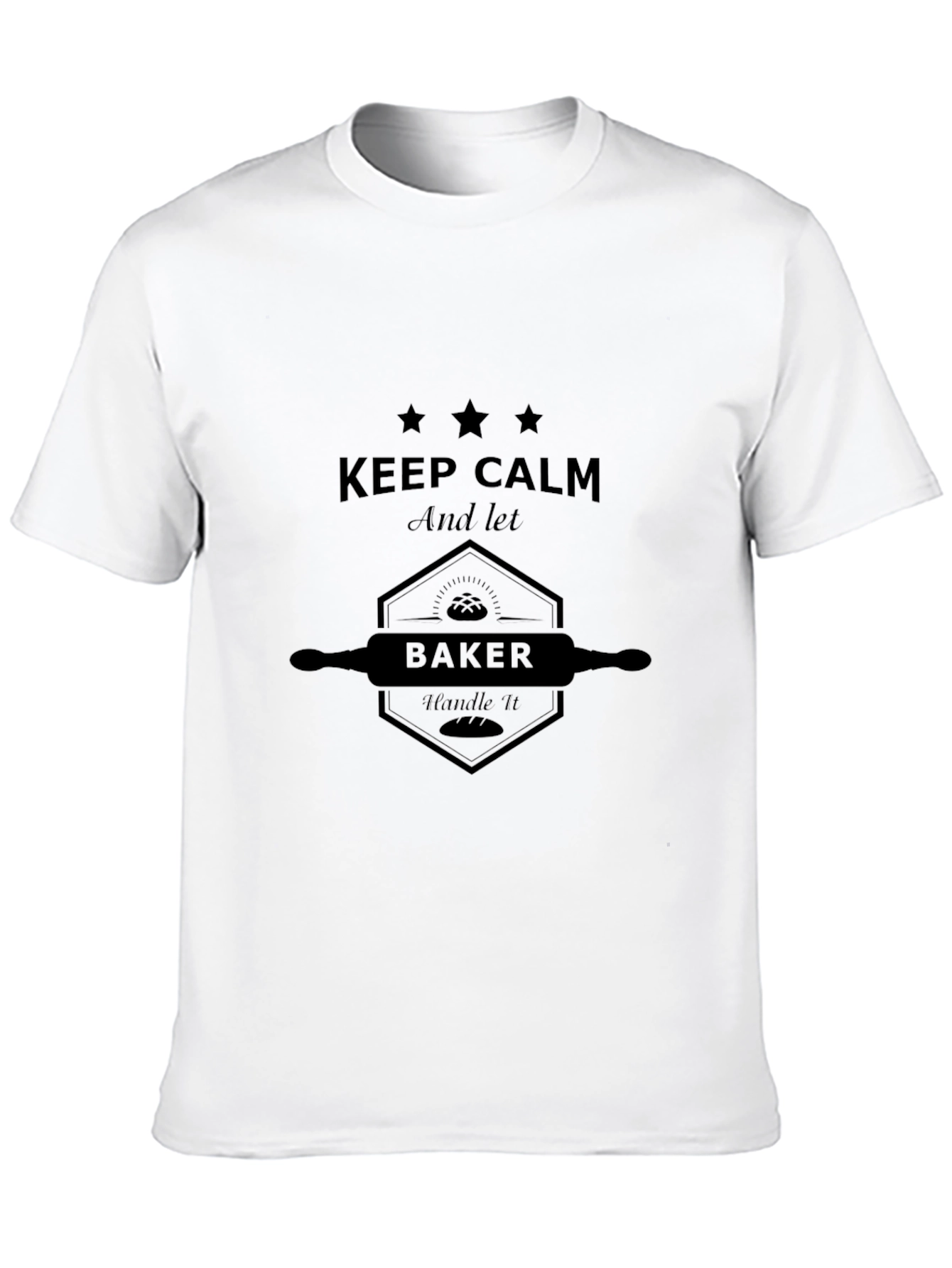 Keep Calm Baker Black T-Shirt