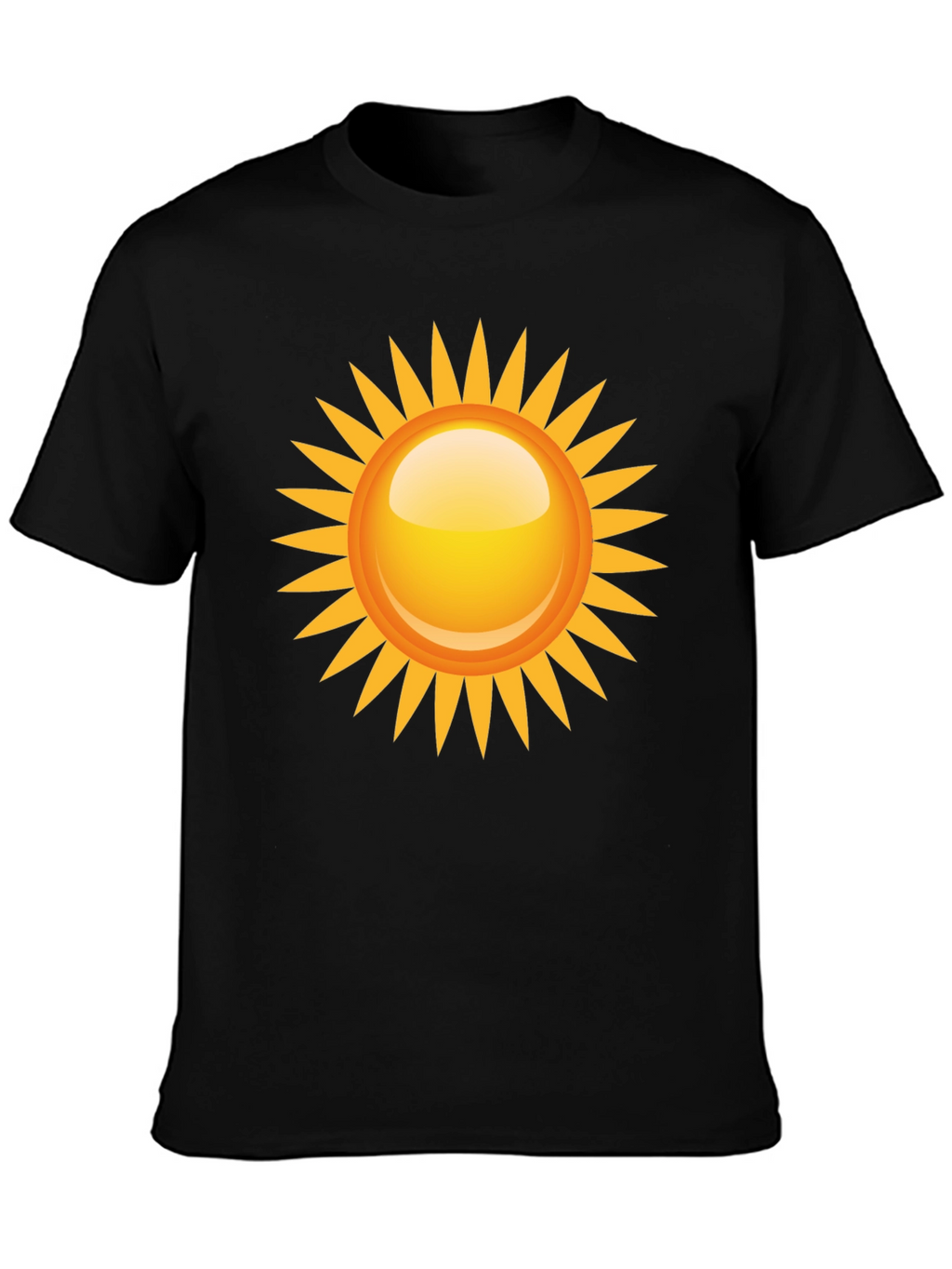 Sunny Graphic Tee - Black Cotton Blend