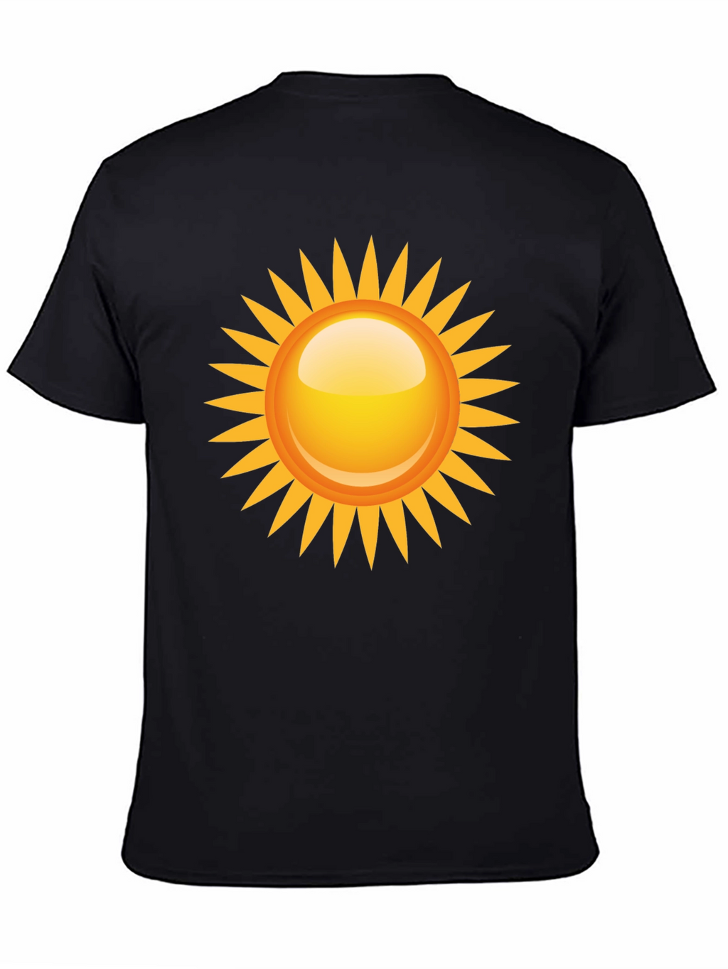 Sunny Graphic Tee - Black Cotton Blend