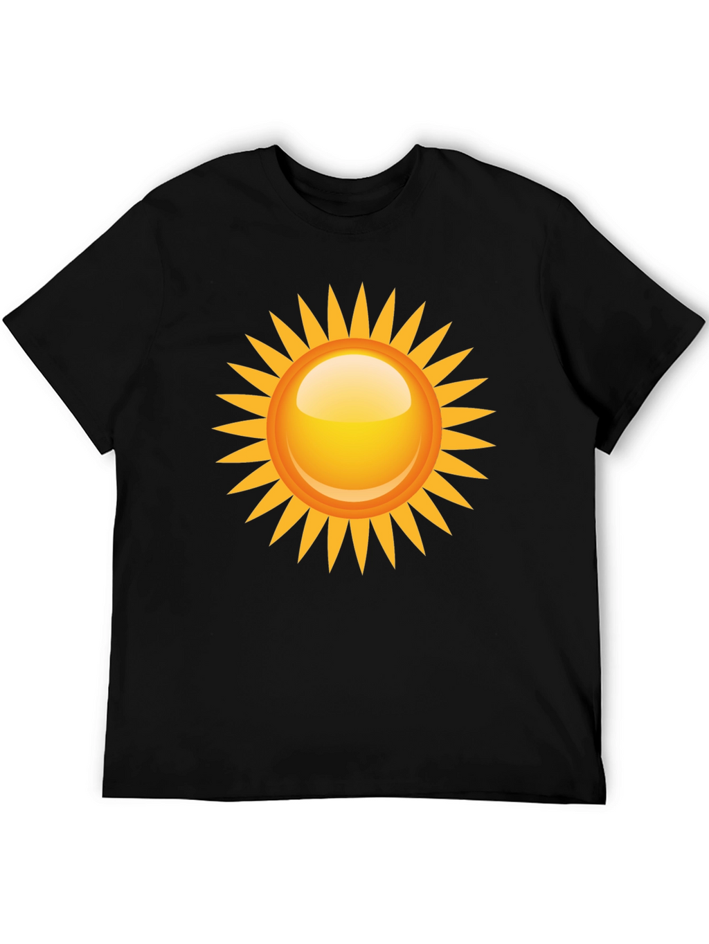 Sunny Graphic Tee - Black Cotton Blend