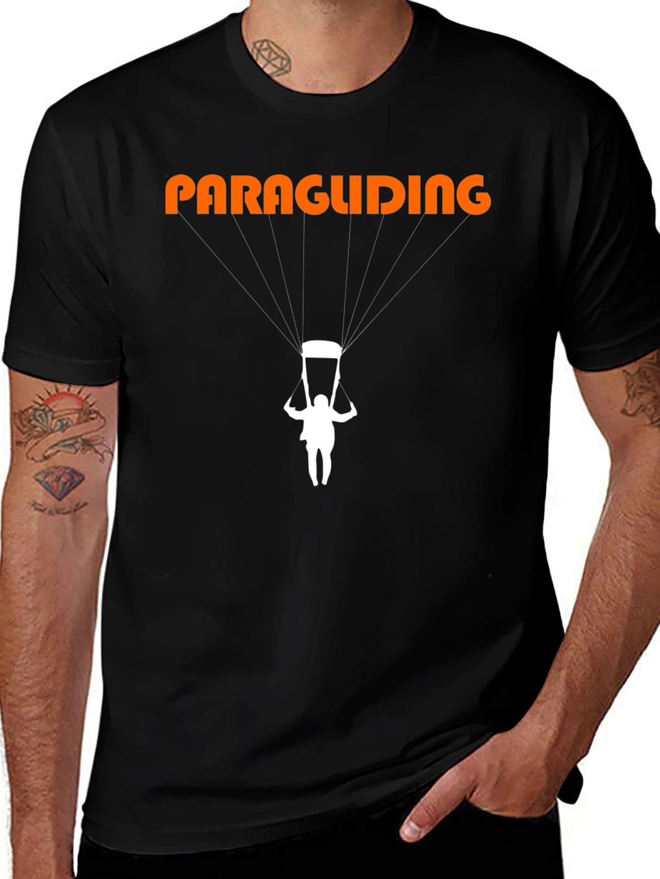 Paragliding Adventure Tee - Black