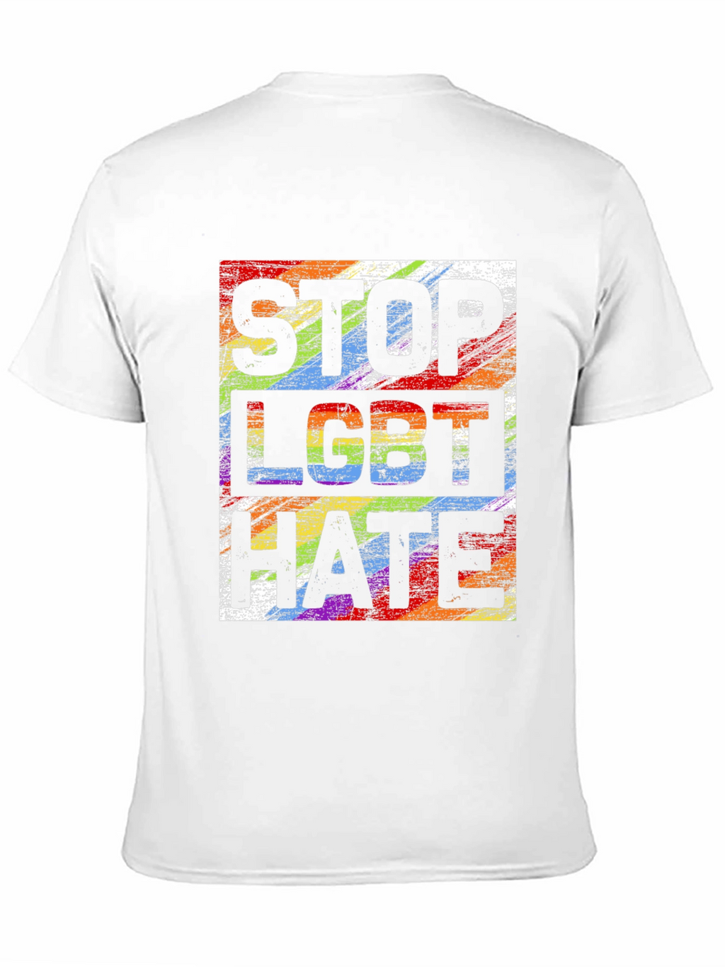 Stop LGBT Hate T-Shirt Rainbow Pride