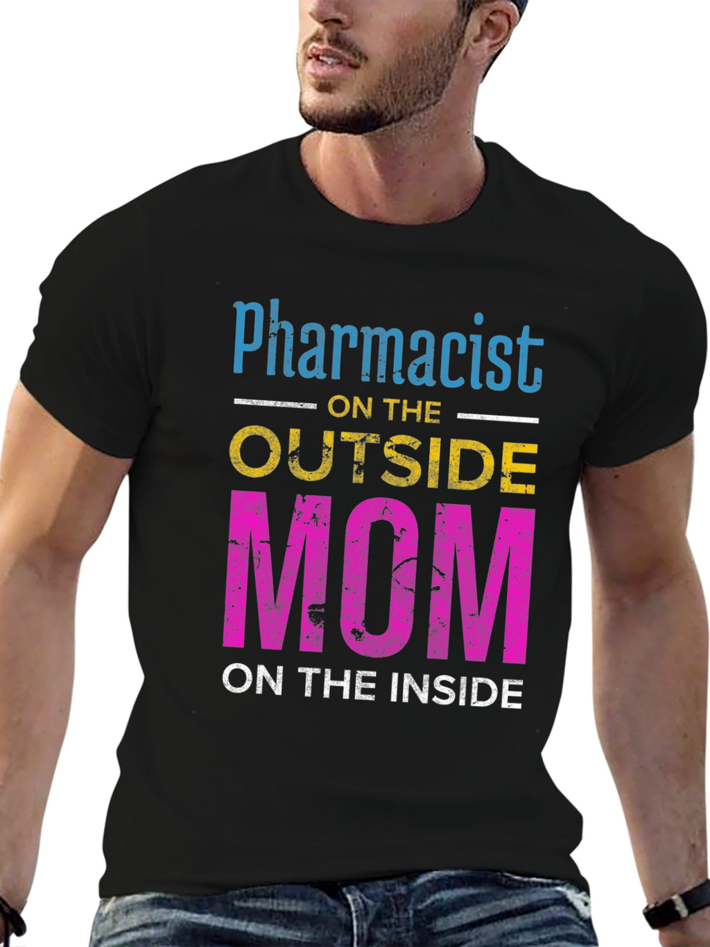 Pharmacist Mom T-Shirt - Outside Profession Inside Heart!