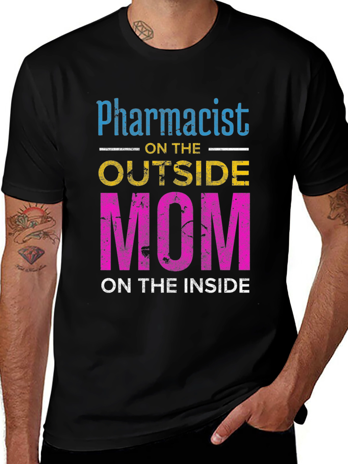 Pharmacist Mom T-Shirt - Outside Profession Inside Heart!