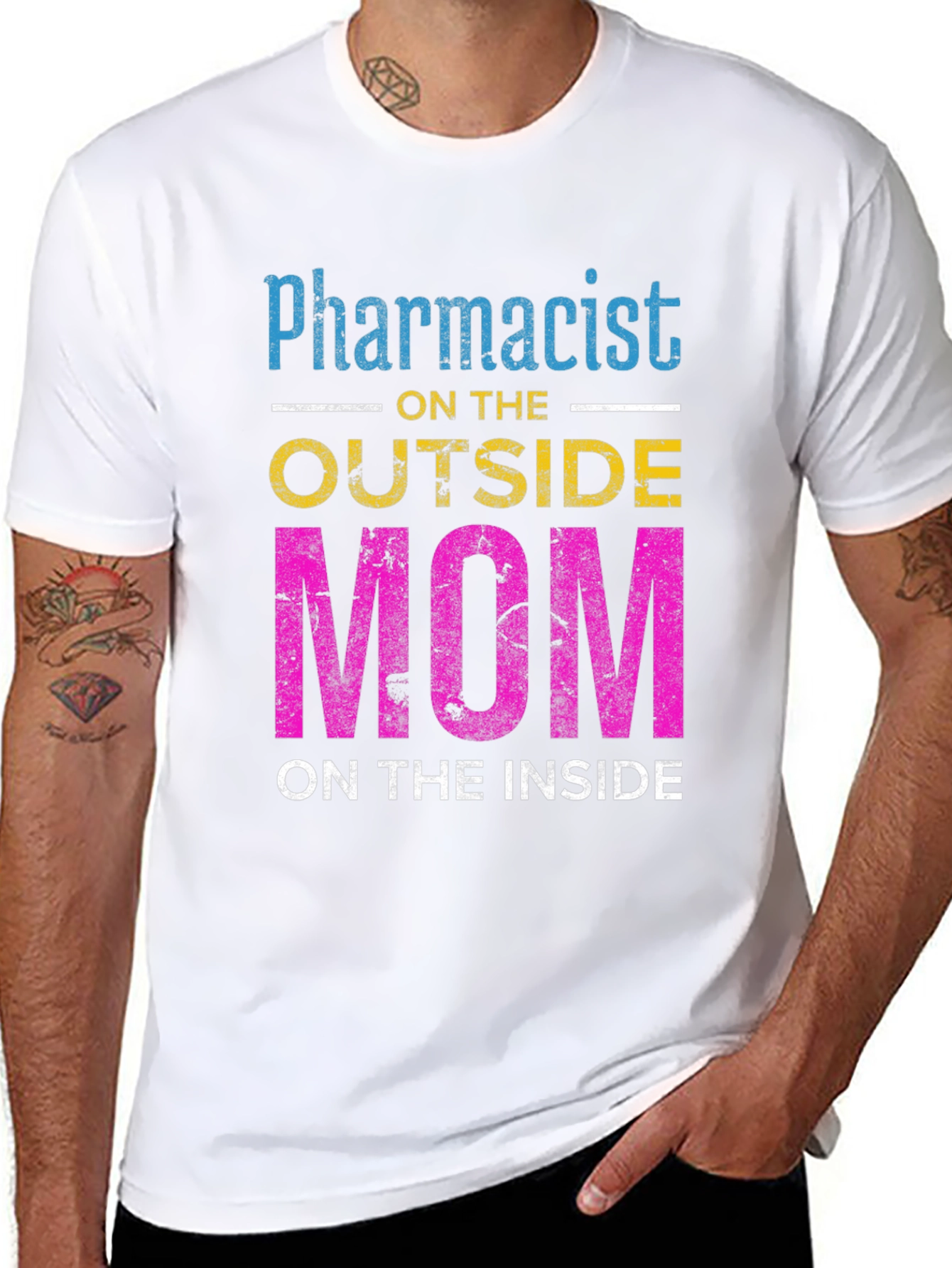 Pharmacist Mom T-Shirt - Outside Profession Inside Heart!