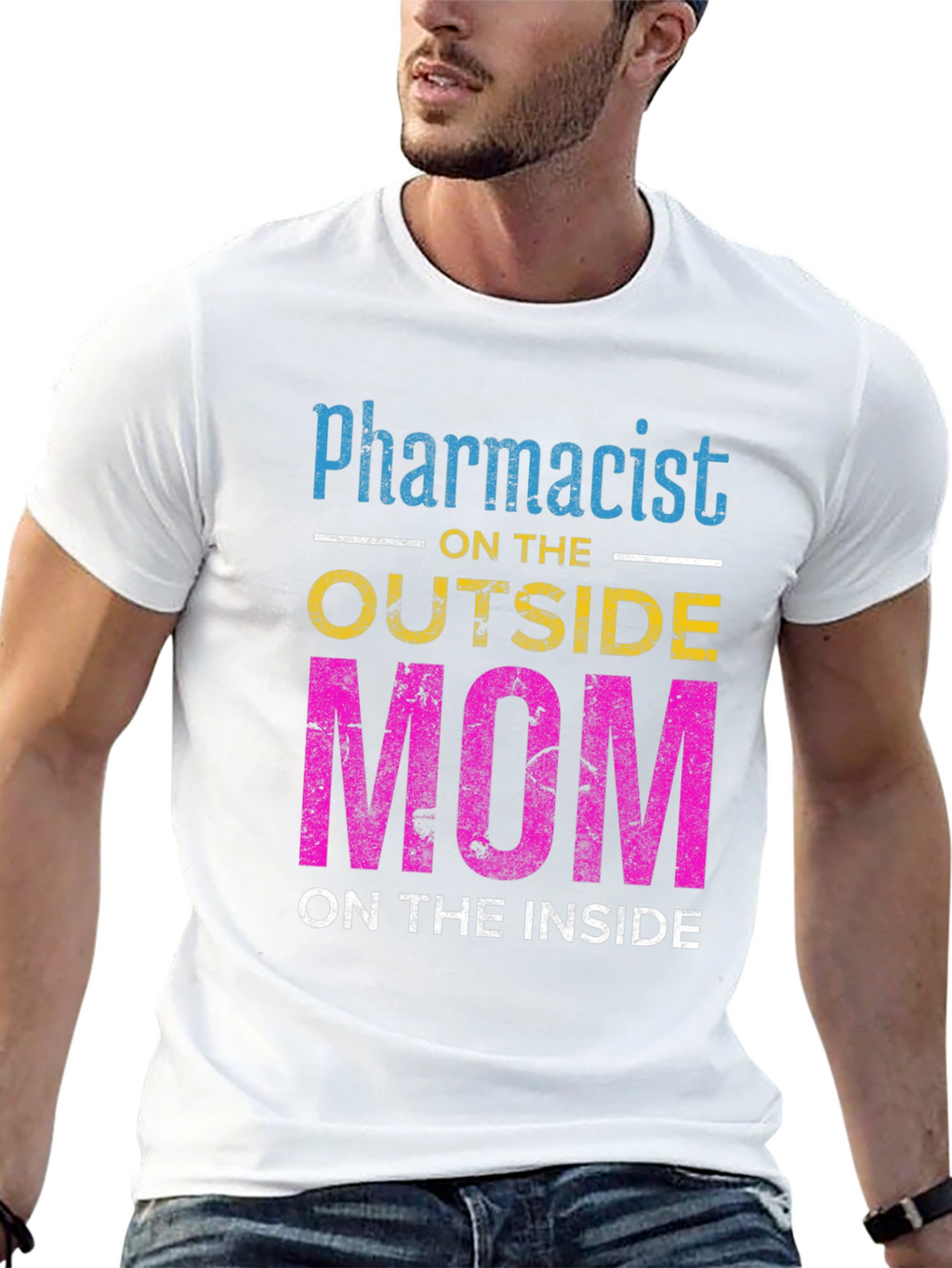 Pharmacist Mom T-Shirt - Outside Profession Inside Heart!