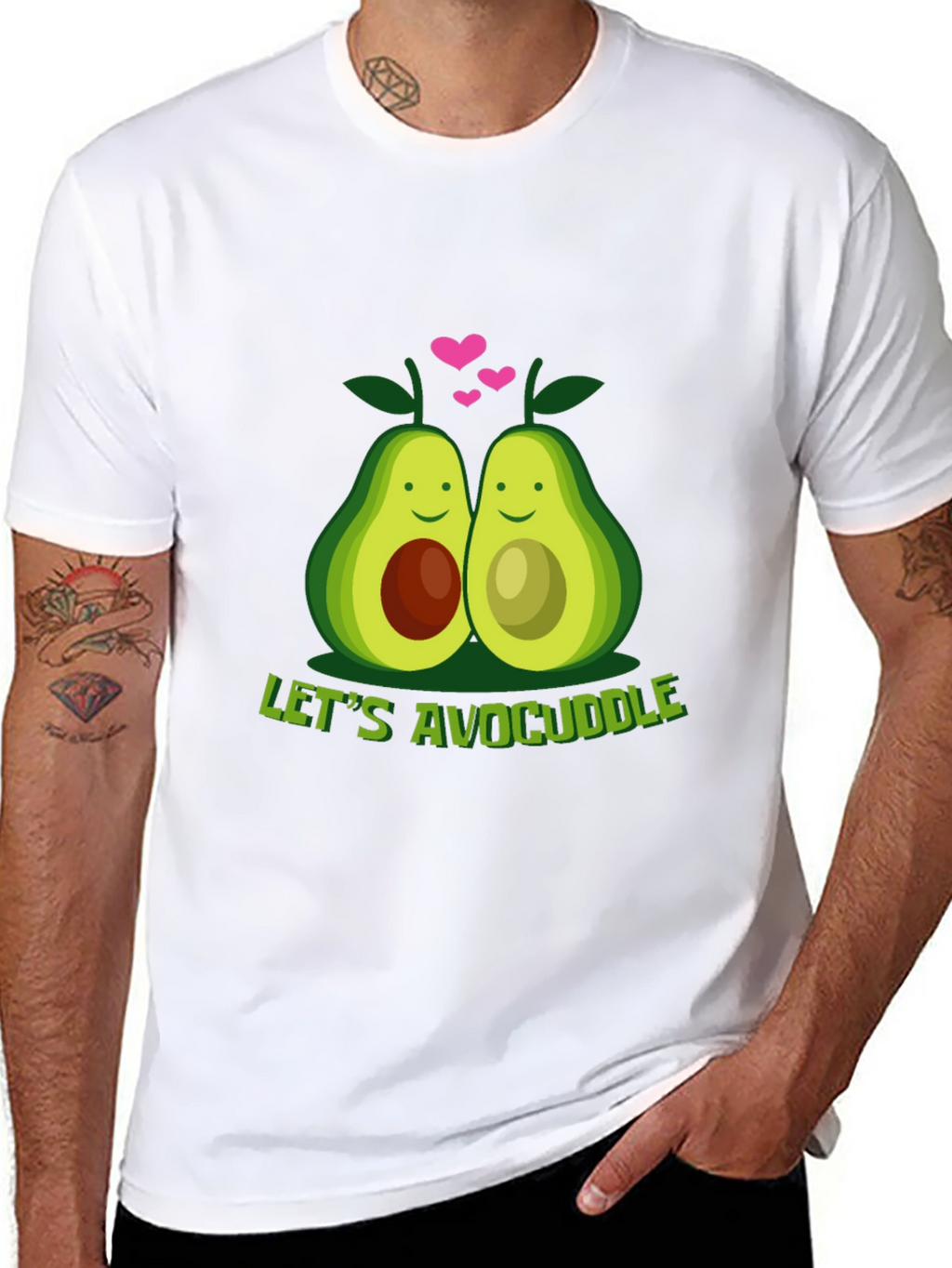 Lets Avocuddle Graphic T-Shirt