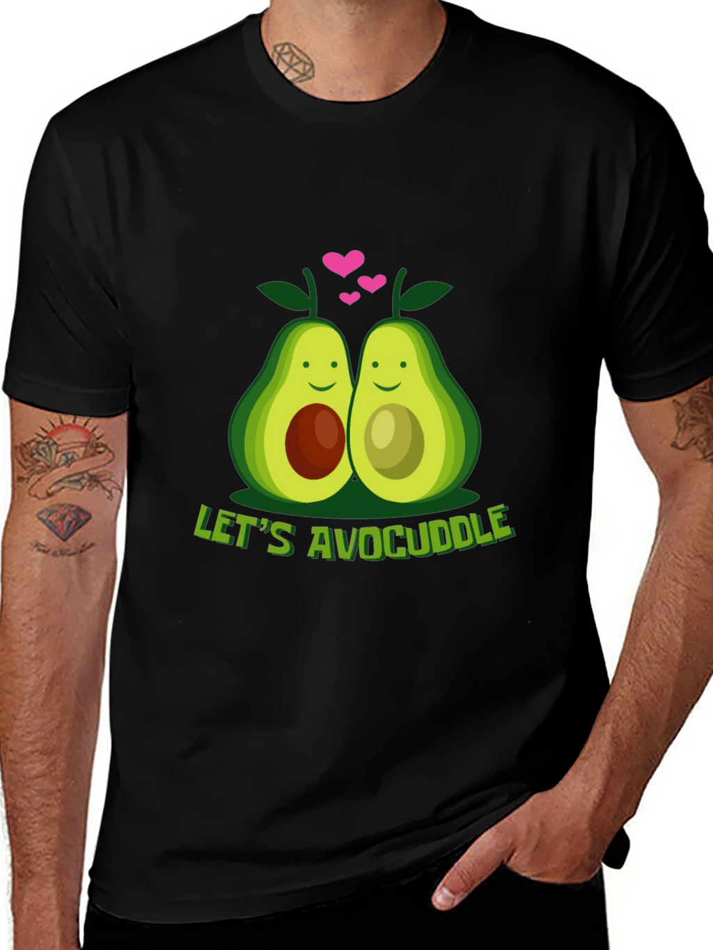 Lets Avocuddle Graphic T-Shirt
