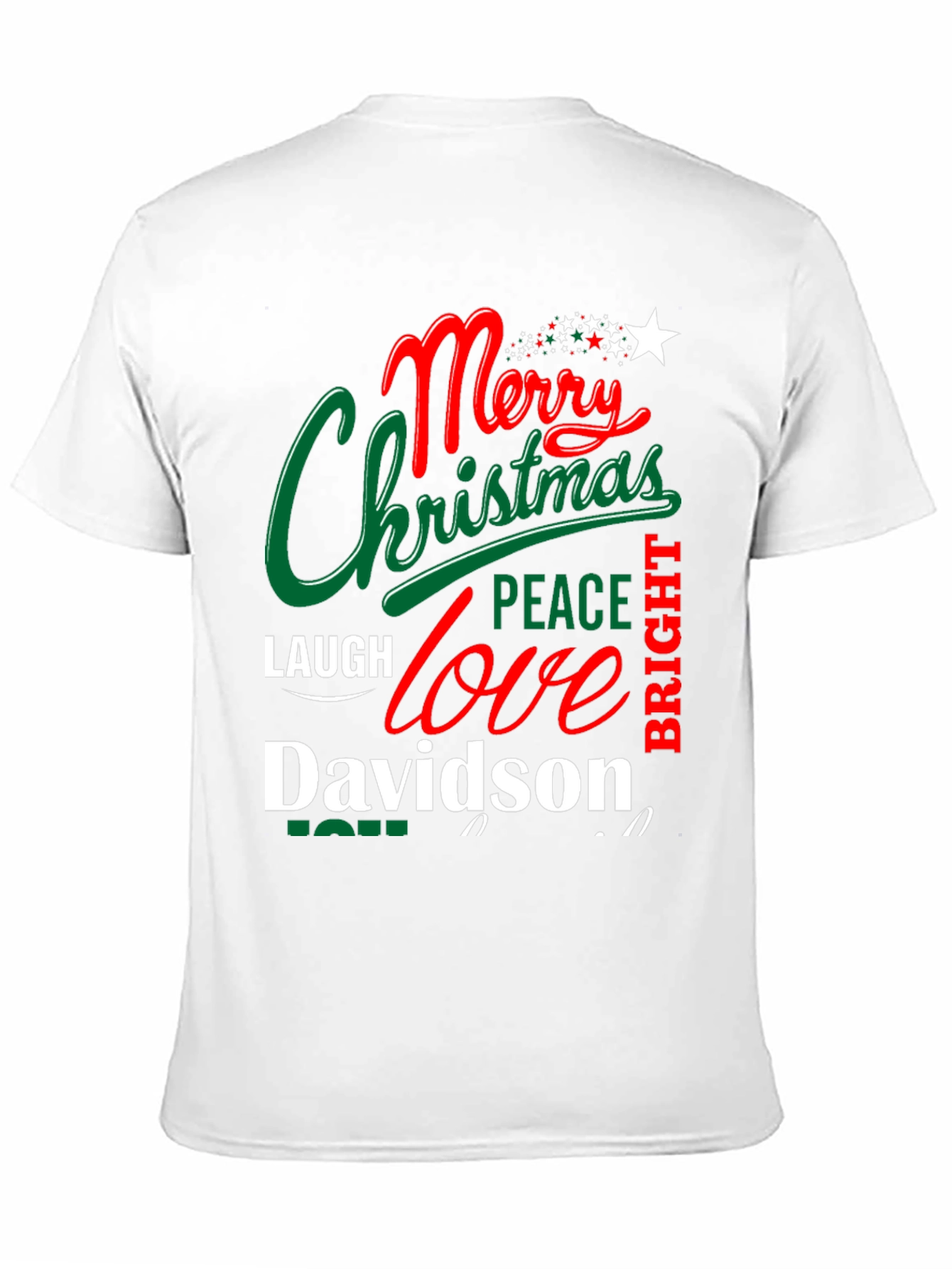 Merry Christmas Davidson T-Shirt - Festive Holiday Apparel