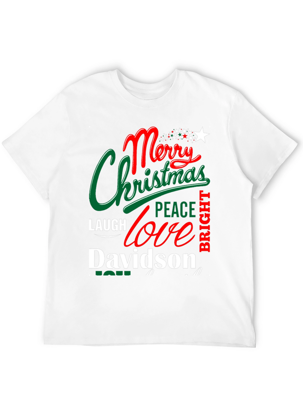 Merry Christmas Davidson T-Shirt - Festive Holiday Apparel