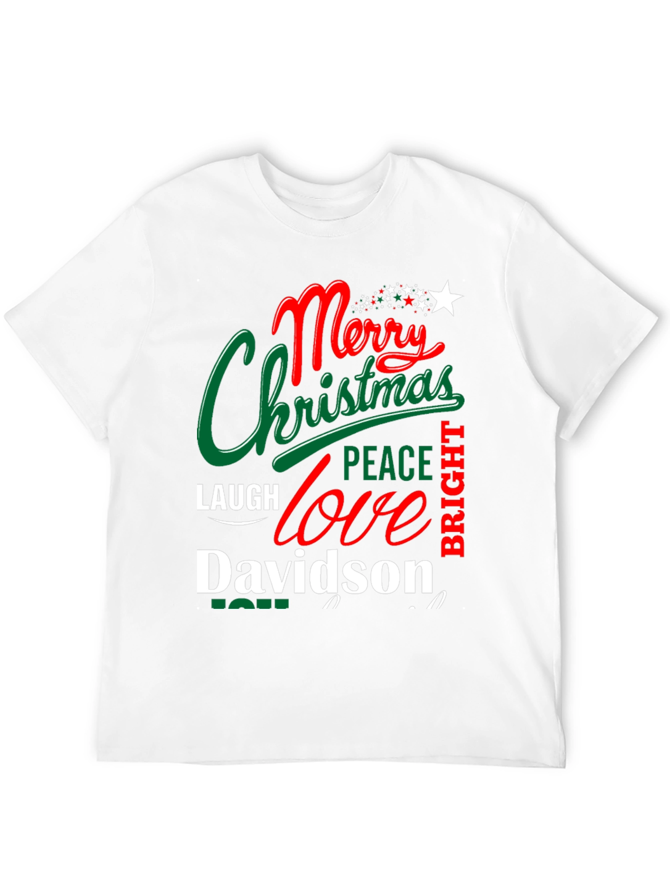 Merry Christmas Davidson T-Shirt - Festive Holiday Apparel