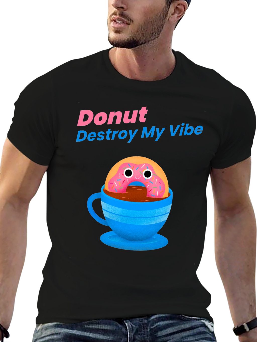 Donut Destroy My Vibe Graphic T-Shirt