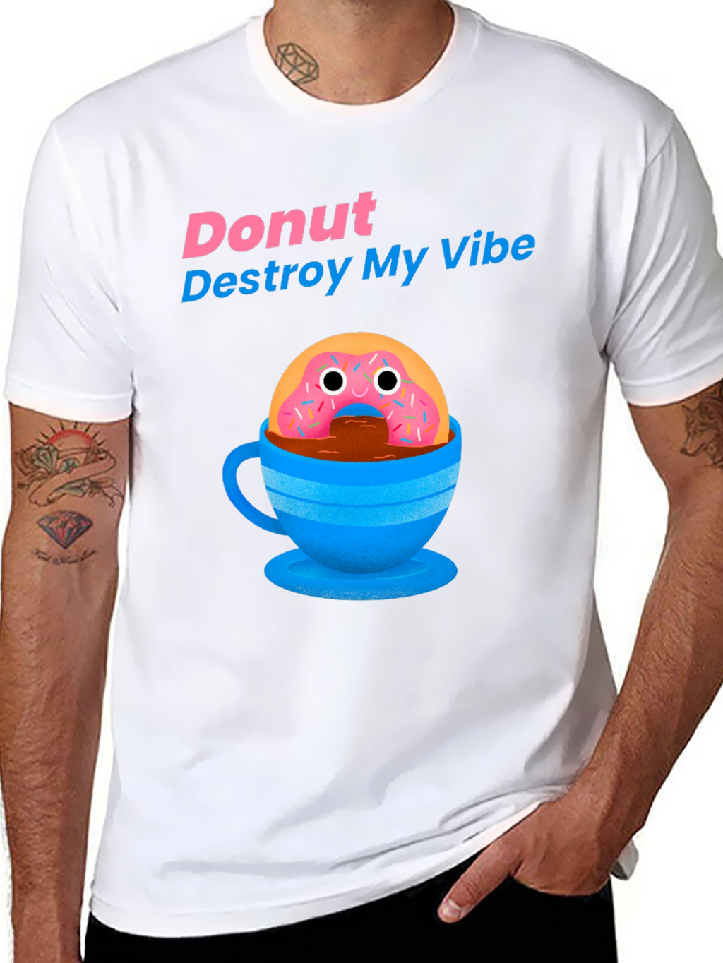 Donut Destroy My Vibe Graphic T-Shirt