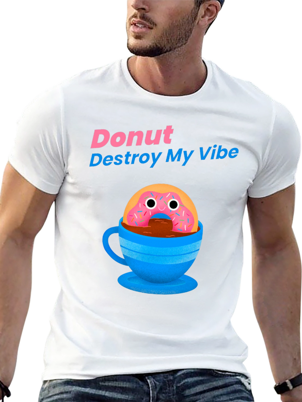 Donut Destroy My Vibe Graphic T-Shirt