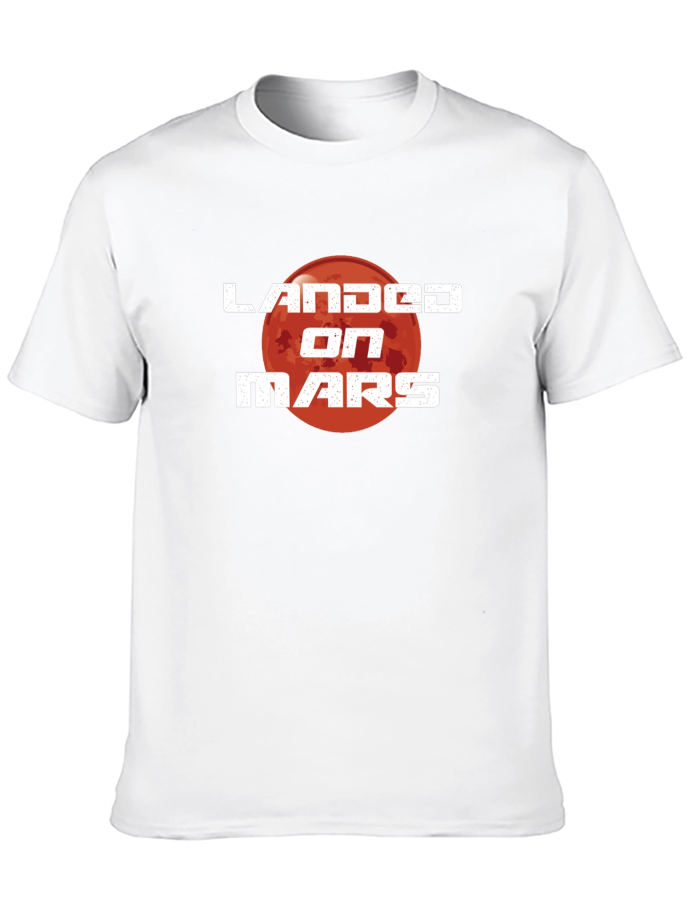 Landed on Mars Graphic T-Shirt - Space Adventure Tee