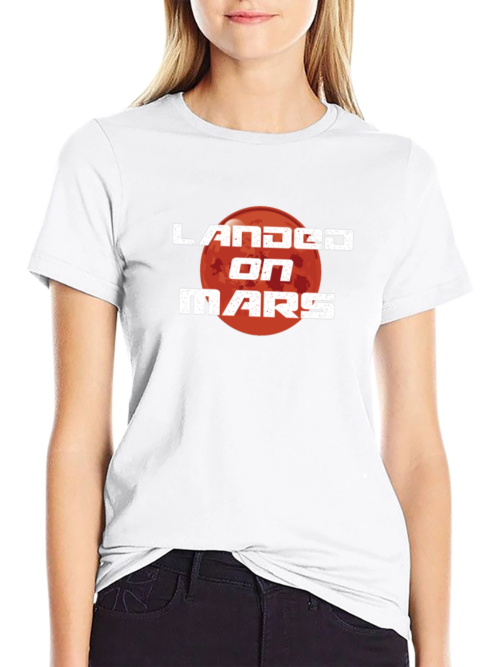 Landed on Mars Graphic T-Shirt - Space Adventure Tee