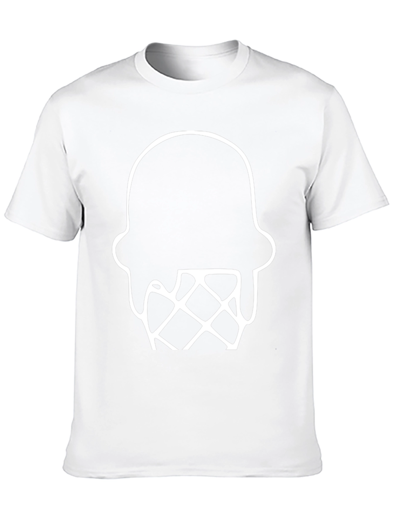 Ice Cream Graphic Tee - Black Cotton Blend
