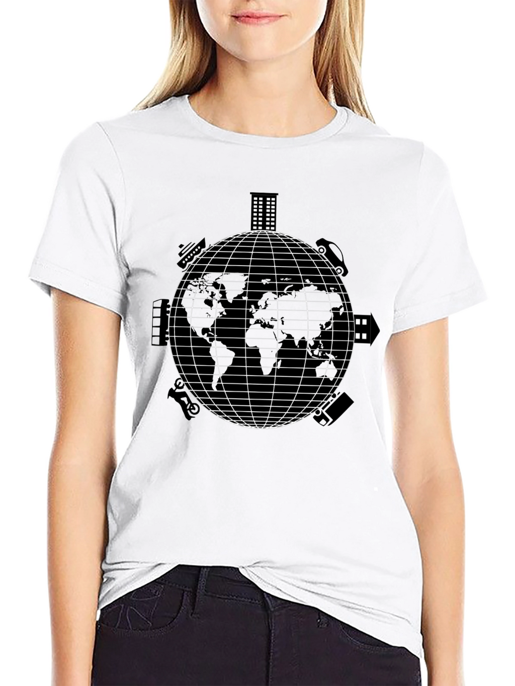 Global Travel T-Shirt - Black