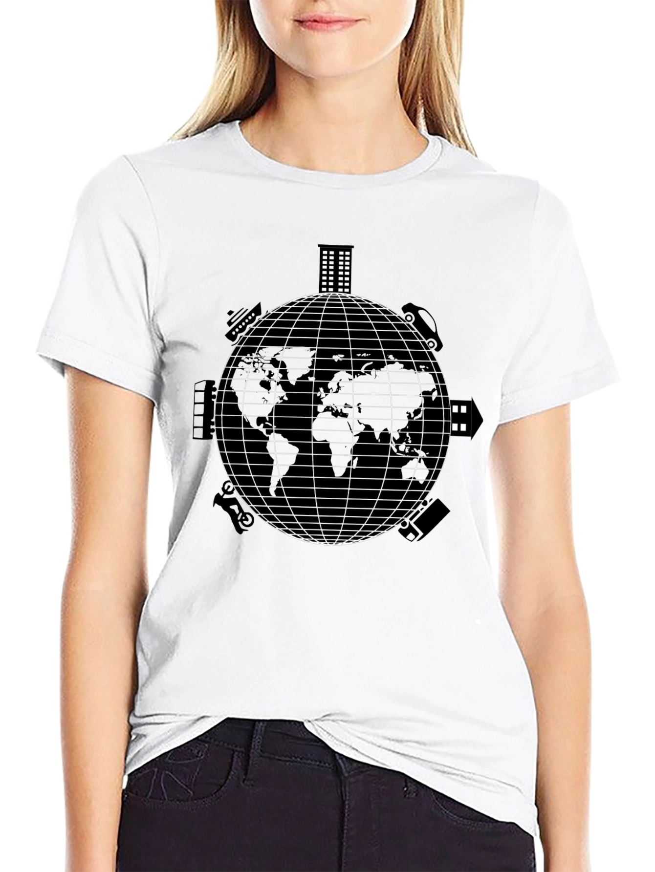 Global Travel T-Shirt - Black